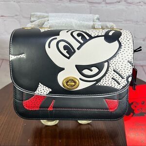 COACH Disney Mickey Mouse X Keith Haring Madison Shoulder Bag 19 Collectors edit